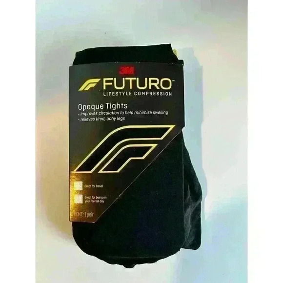 Futuro Lifestyle Moderate 15-20mmCompression Level Opaque TIghts Size Large  NIB - Picture 1 of 2